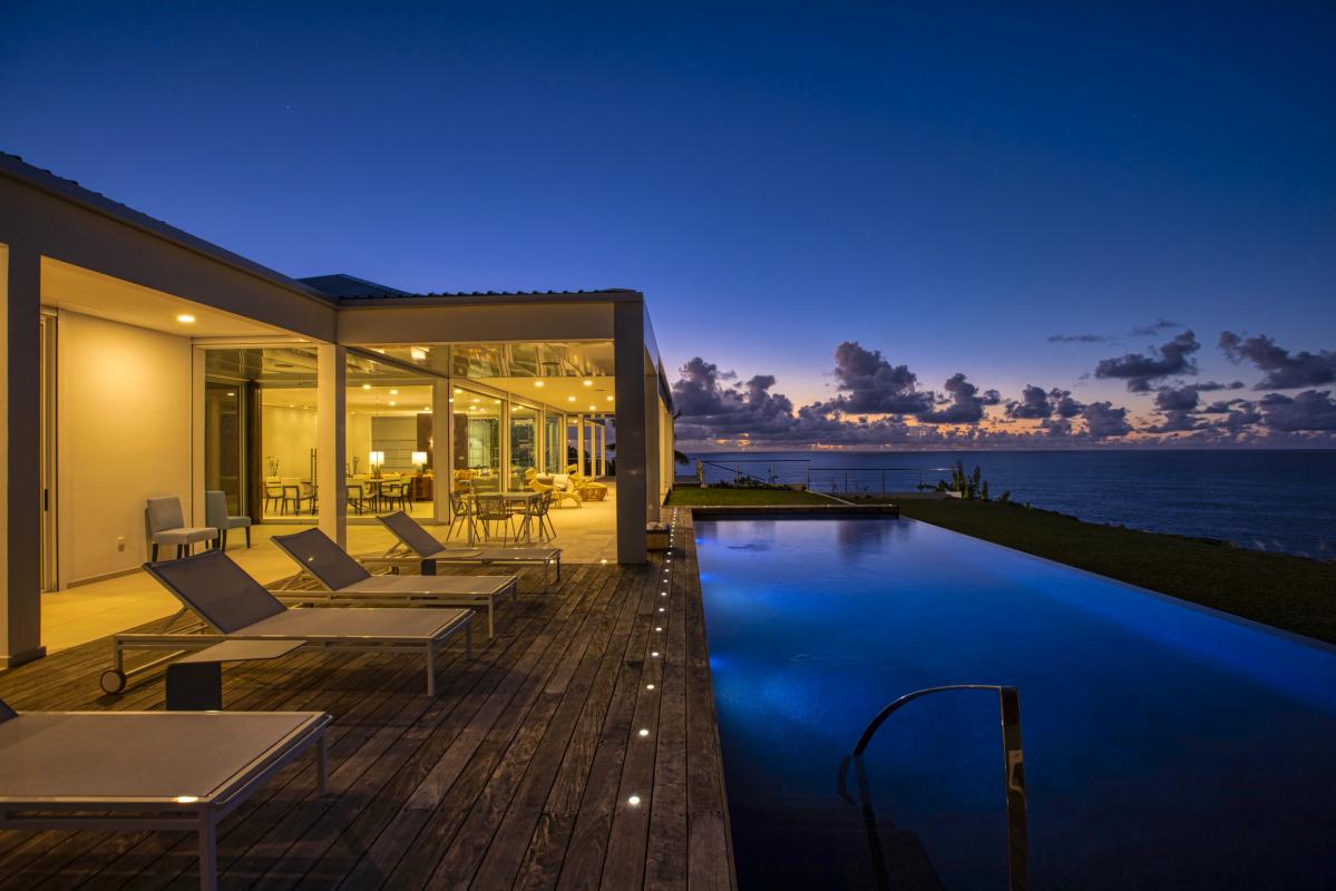 A louer villa Saint Martin Terres Basses - Villa 5 chambres - La Falaise aux oiseaux - piscine - jacuzzi - vue mer (40)